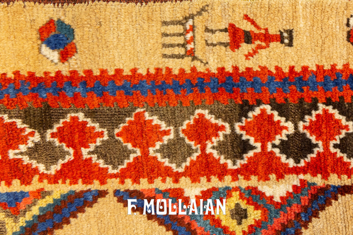 Bakshaish Rug Camel Hair Color Runner n°:682080